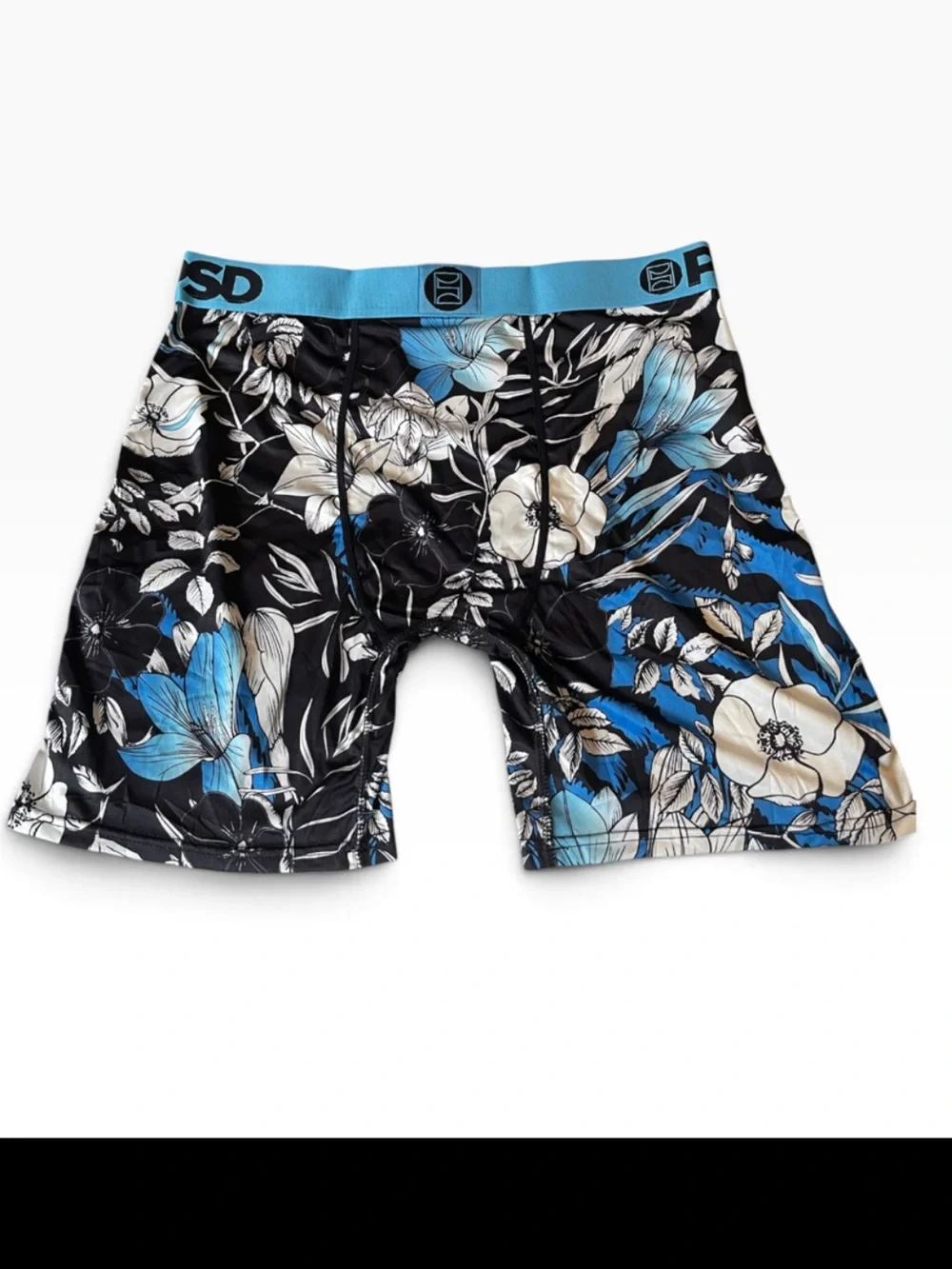 PSD Men’s Core Standard Boxer Briefs Floral Blues Size XXL